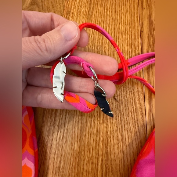 Seafolly Australia Reversible Bikini Top Pink and Orange size US 2 - Picture 7 of 9